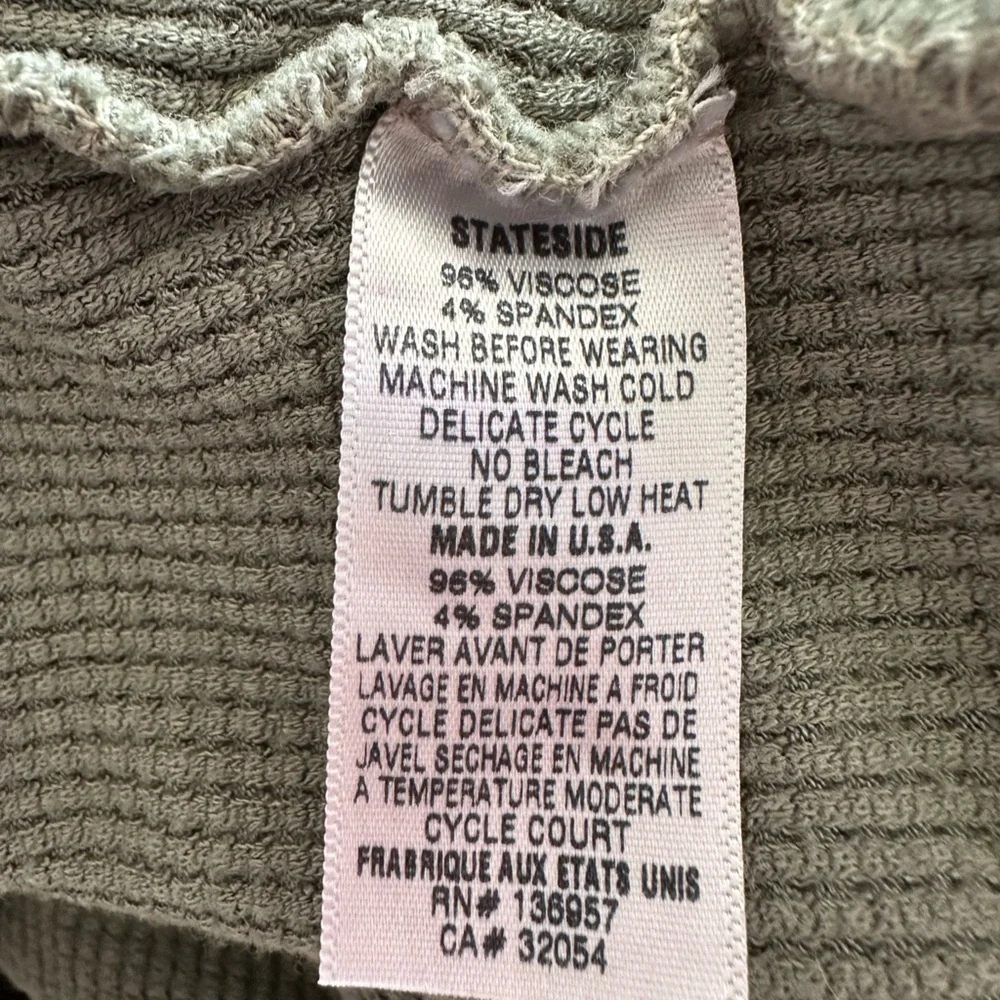 Stateside Waffle Knit Boxy Henley - Picture 6 of 8